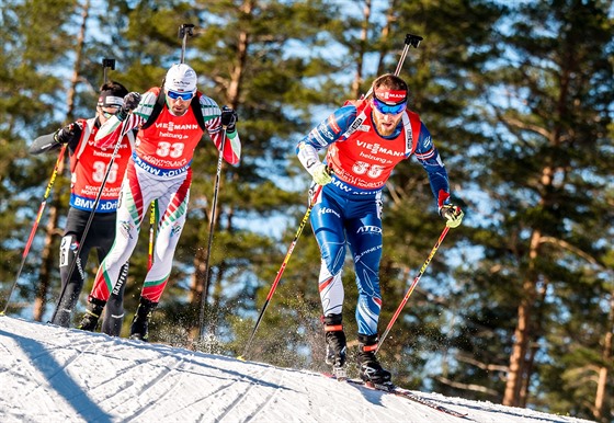 NEDAILO SE. Michal lesingr skonil ve sthace v Kontiolahti ve tvrt...