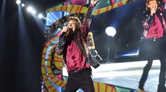 Mick Jagger na koncertu Rolling Stones v Havan