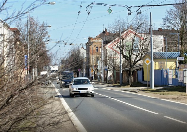 Domalická ulice v Plzni, úsek mezi kíením s domalickou a chebskou...