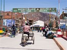 Bienvenidos a Bolivia. Hraniní most v msteku Desaguadero