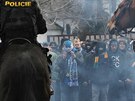 Fotbalový zápas Opavy s Ostravou poznamenaly násilnosti zejména hostujících...
