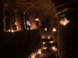 Jeskyn v Shropshire vyuívali ped 700 lety rytíi Temláského ádu.