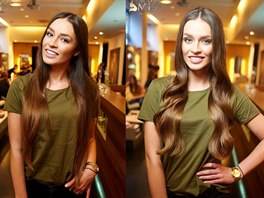 Finalistka eské Miss 2017 Kristýna Hlaváková ped a po promn