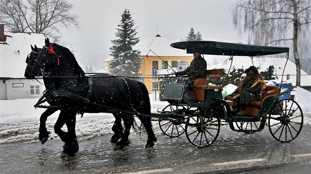 Vtn jara za ptomnosti Krakonoe v Harrachov (18. bezna 2017).