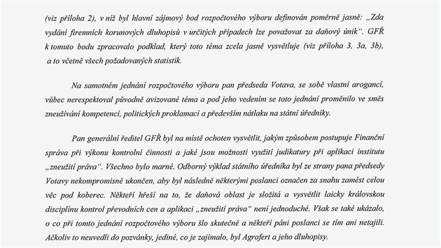 Dopis Andreje Babie premiru Bohuslavu Sobotkovi (str. 2)