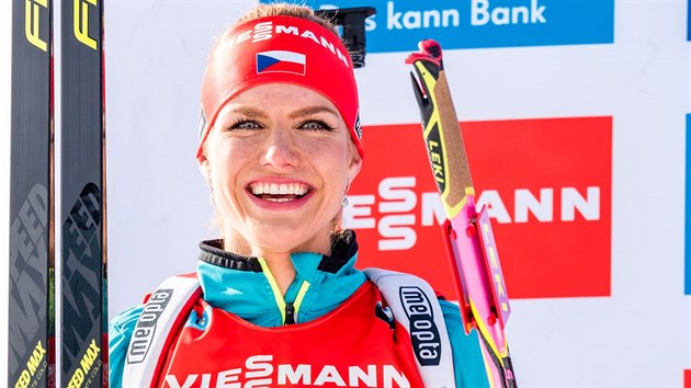 esk biatlonistka Gabriela Koukalov po zvodu s hromadnm startem v Oslu.