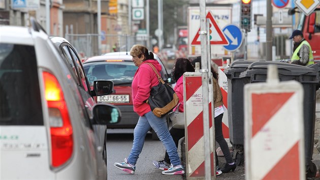 Kvli budovn Vilsnick spojky se v Dn komplikuje doprava.