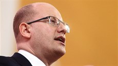 Premiér Bohuslav Sobotka během projevu na sjezdu ČSSD v Brně. (10. března 2017) Premiér Bohuslav Sobotka během projevu na sjezdu ČSSD v Brně. (10. března 2017)
