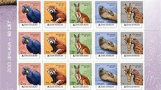Emise poštovních známek k šedesátinám jihlavské zoologické zahrady. Emise poštovních známek k šedesátinám jihlavské zoologické zahrady.