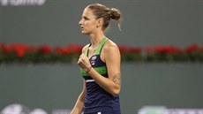 eská tenistka Karolína Plíková na turnaji v Indian Wells.