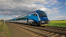 Railjet na trase Praha - Víde u Starého Kolína
