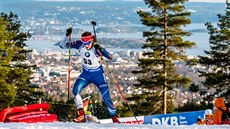 Adam Václavík na trati sprintu v Oslu