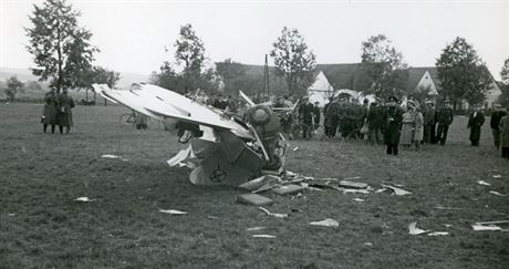 Tragická nehoda vyhlídkového letounu na vysokomýtském letiti.
