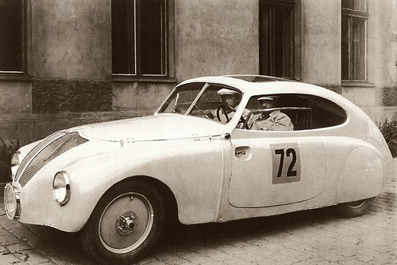 Závodní speciál Praga Super Piccolo pro závod 1000 mil eskoslovenských 1934