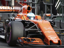 Fernando Alonso s vozem McLaren pi Velk cen Austrlie.