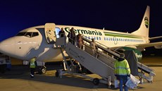 Na karlovarském letišti 26. poprvé přistálo letadlo nové pravidelné linky z... Na karlovarském letišti 26. poprvé přistálo letadlo nové pravidelné linky z...