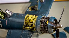 Model letounu F4U Corsair z 2. světové války ukazuje míru detailu dosažitelného... Model letounu F4U Corsair z 2. světové války ukazuje míru detailu dosažitelného...
