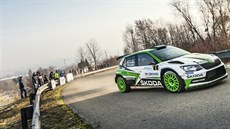 Jan Kopecký se svojí fabií při Valašské rallye Jan Kopecký se svojí fabií při Valašské rallye