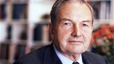 Miliardář David Rockefeller na snímku z 31. dubna 1981 Miliardář David Rockefeller na snímku z 31. dubna 1981
