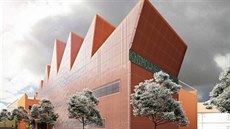 Návrh boskovické knihovny od architekta Zdeňka Fránka připomíná slavný... Návrh boskovické knihovny od architekta Zdeňka Fránka připomíná slavný...