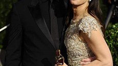 Sandra Bullocková s manelem Jessem Jamesem na pedávání Oscar (2010)