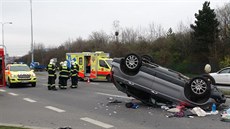 Nehoda v pražské ulici Türkova (23.3.2017). Nehoda v pražské ulici Türkova (23.3.2017).