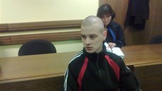 Jakub Szedela u Krajského soudu v Hradci Králové (22.3.2017). Jakub Szedela u Krajského soudu v Hradci Králové (22.3.2017).