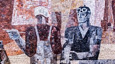 Mozaika je údajn sloená ze 400 tisíc kamen (24.3.2017)