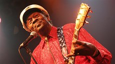 Chuck Berry v praské Lucern v roce 2005