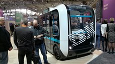 Autonomní mikrobus Ollie s IBM Watson na palub.