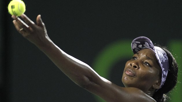 Americk tenistka Venus Williamsov na turnaji v Miami.