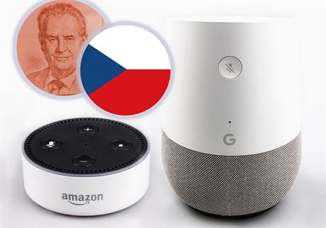 Jak si asistentky Google Home a Amazon Echo Dot poradí s etinou a eskými...
