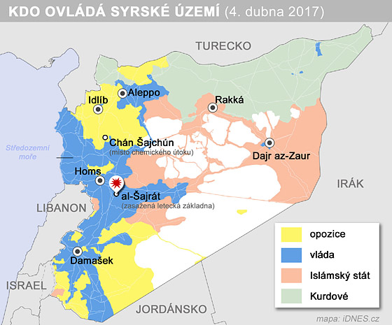 Kdo ovld zem Srie (4. dubna 2017)