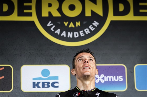 Philippe Gilbert po triumfu v závodu Kolem Flander