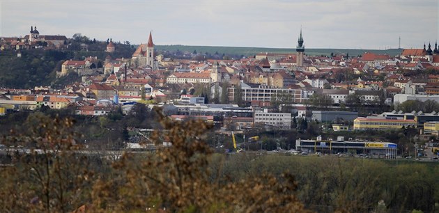 Jarní pohled na Znojmo.