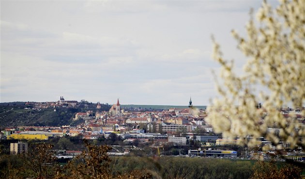 Jarní pohled na Znojmo.