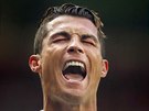 JEÍCÍ RONALDO. Portugalský fotbalista Cristiano Ronaldo, který hraje za Real...