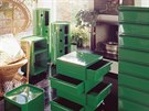 V 70. letech se Componibili vyrábly i v zelené barv.