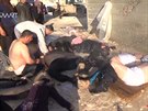 Drastické zábry po chemickém útoku v syrské provincii Idlíb