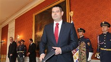 Prezident Miloš Zeman jmenoval ministra průmyslu a obchodu Jiřího Havlíčka (4.... Prezident Miloš Zeman jmenoval ministra průmyslu a obchodu Jiřího Havlíčka (4....