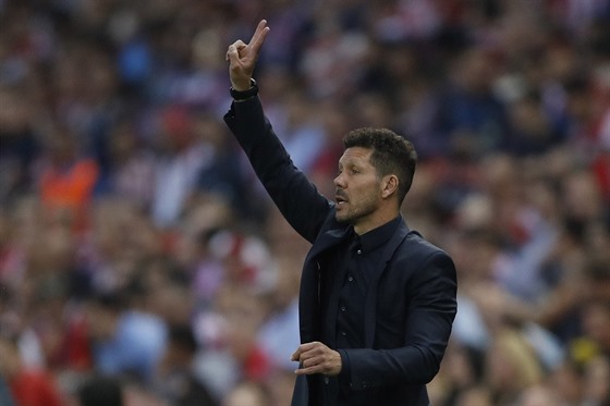 Trenér Atlétika Madrid Diego Simeone. 