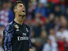 Cristiano Ronaldo, útoník Realu Madrid, bhem utkání Ligy mistr v Mnichov.