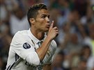 Cristiano Ronaldo se raduje ze vsteleného gólu v domácím utkání tvrtfinále...