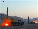 asová osa test raket v Severní Koreji