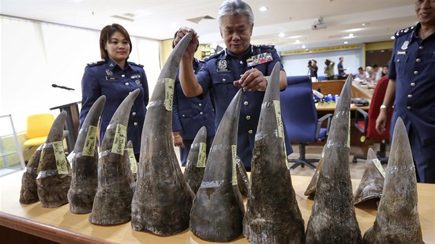 Na letiti v Kuala Lumpur zadreli zsilku, kter obsahovala osmnct nosoroch kl.