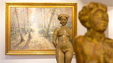 Prácheňské muzeum v Písku hostí výstavu Slavnost malby. Na snímku jsou plastiky... Prácheňské muzeum v Písku hostí výstavu Slavnost malby. Na snímku jsou plastiky...