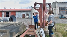 Jindřich Gubiš (vlevo) a Michael Mádle ze Spolku pro estetiku veřejného... Jindřich Gubiš (vlevo) a Michael Mádle ze Spolku pro estetiku veřejného...