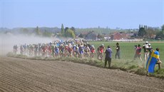 Momentka ze závodu Paí-Roubaix.