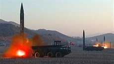 asová osa test raket v Severní Koreji
