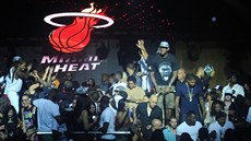 V klubu LIV slavili svůj titul z NBA také basketbalisté Miami Heat. V čele... V klubu LIV slavili svůj titul z NBA také basketbalisté Miami Heat. V čele...